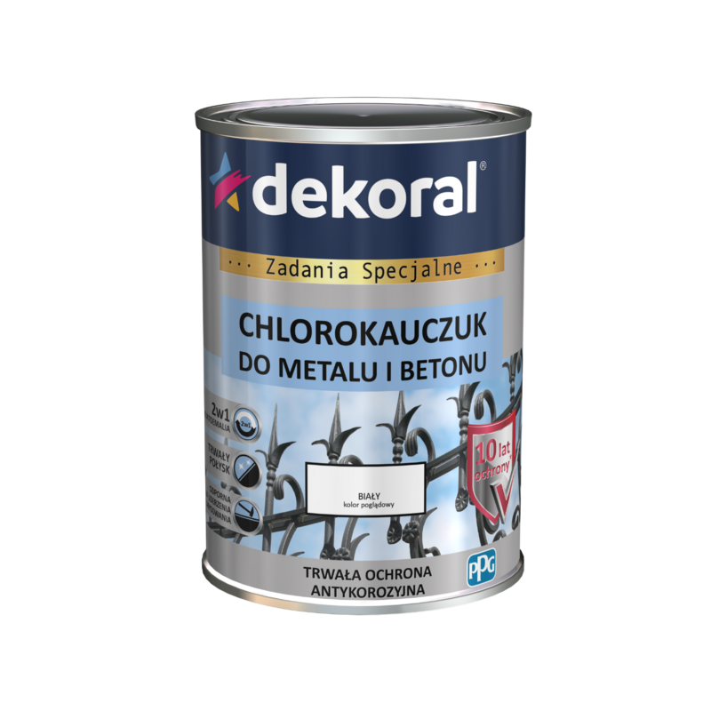 CHLOROKAUCZUK DO METALU I BETONU TRWAŁA OCHRONA ANTYKOROZYJNA